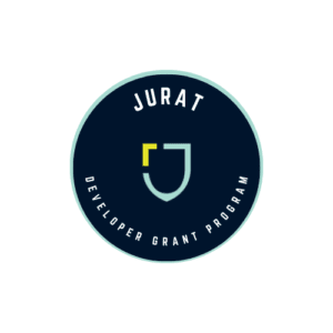 Jurat Early Adopters Club badge with a white background