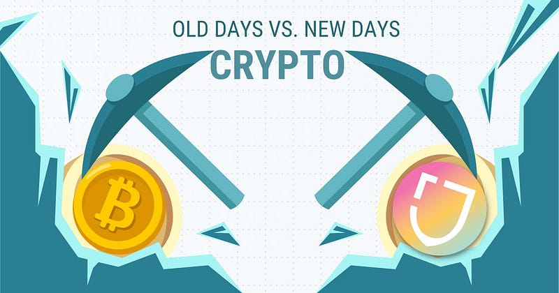 Old days with Bitcoin compared to new days with Jurat