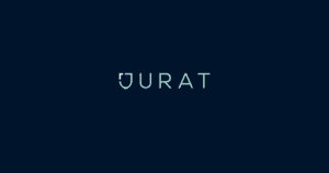 Jurat logo with a dark background