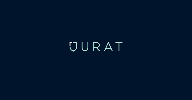 Jurat logo with a dark background