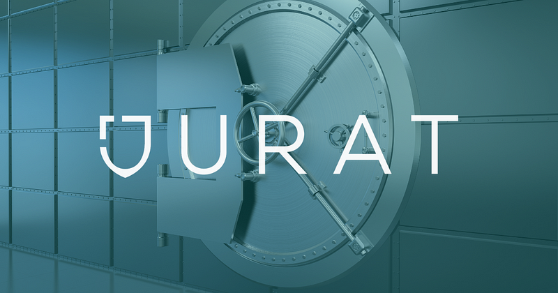 Jurat logo in front of a green safe